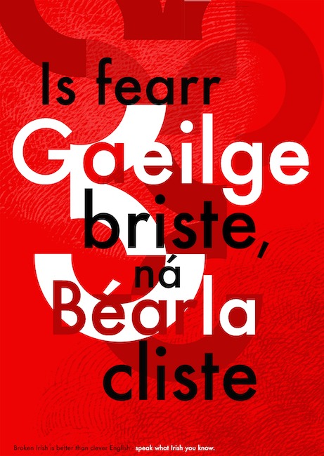 Is Fearr Gaeilge briste ná Bearla cliste